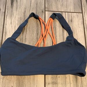 lululemon athletica Blue and Orange Strappy Sports Bra